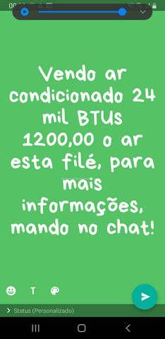 Vendo ar condicionado 24 mil BTUs