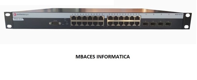  Switch Enterasys  24 portas B2G124 24 Gigabit 10/100/1000