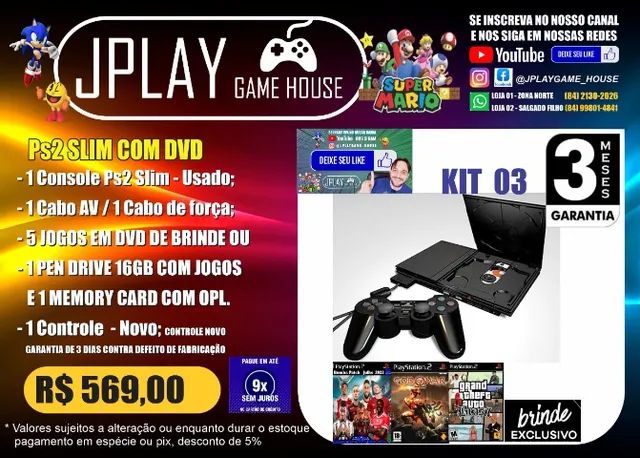 Jogos de Ps2 a sua escolha, Kit com 5 jogos - Videogames - Nossa