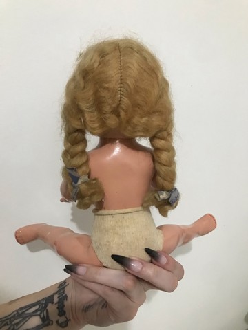 Antiga boneca de massa dos anos 40 (funcionando!) - Foto 3