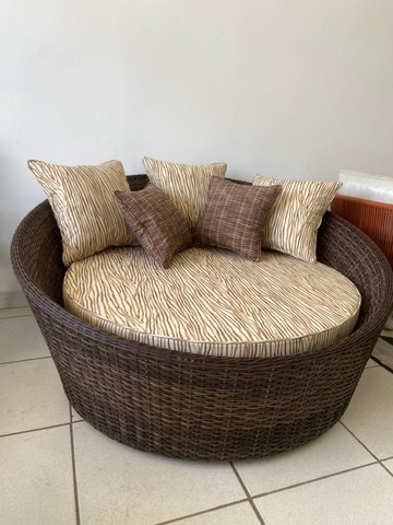 Ofurô 150x85 trama sintética  almofadas  impermeável  - Foto 2