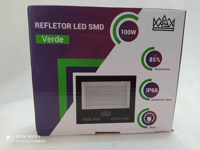 Refletor verde 100w ip66 (Jk eletronicos) - Foto 3
