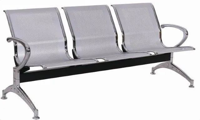 Longarina de Aeroporto 3 Lugares Cromada **nova embalada**