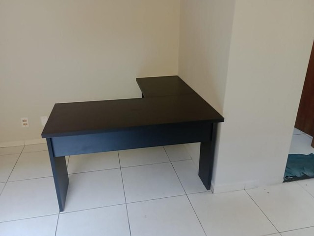 MOVEIS DE ESCRITÓRIO MESA EM L PRETA NOVA 1,40x1,40x0,60****LEIA A DESCRIÇÃO****