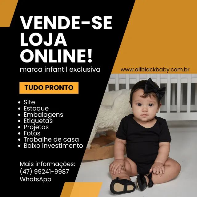 Vende-se Loja Online Infantil Com Estoque