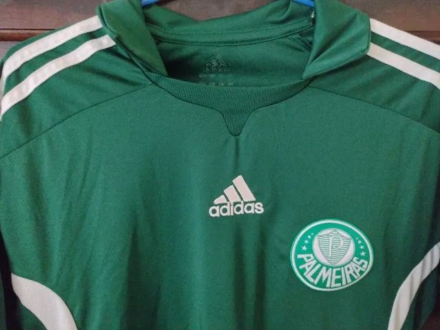 Camisa Palmeiras Verde 2009 Gola sem patrocínio Adidas P - Foto 2