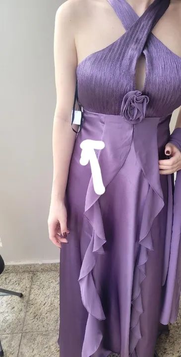Vestido longo lilás - Foto 2