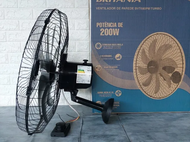 Ventilador de Parede 60cm Britânia Metálico