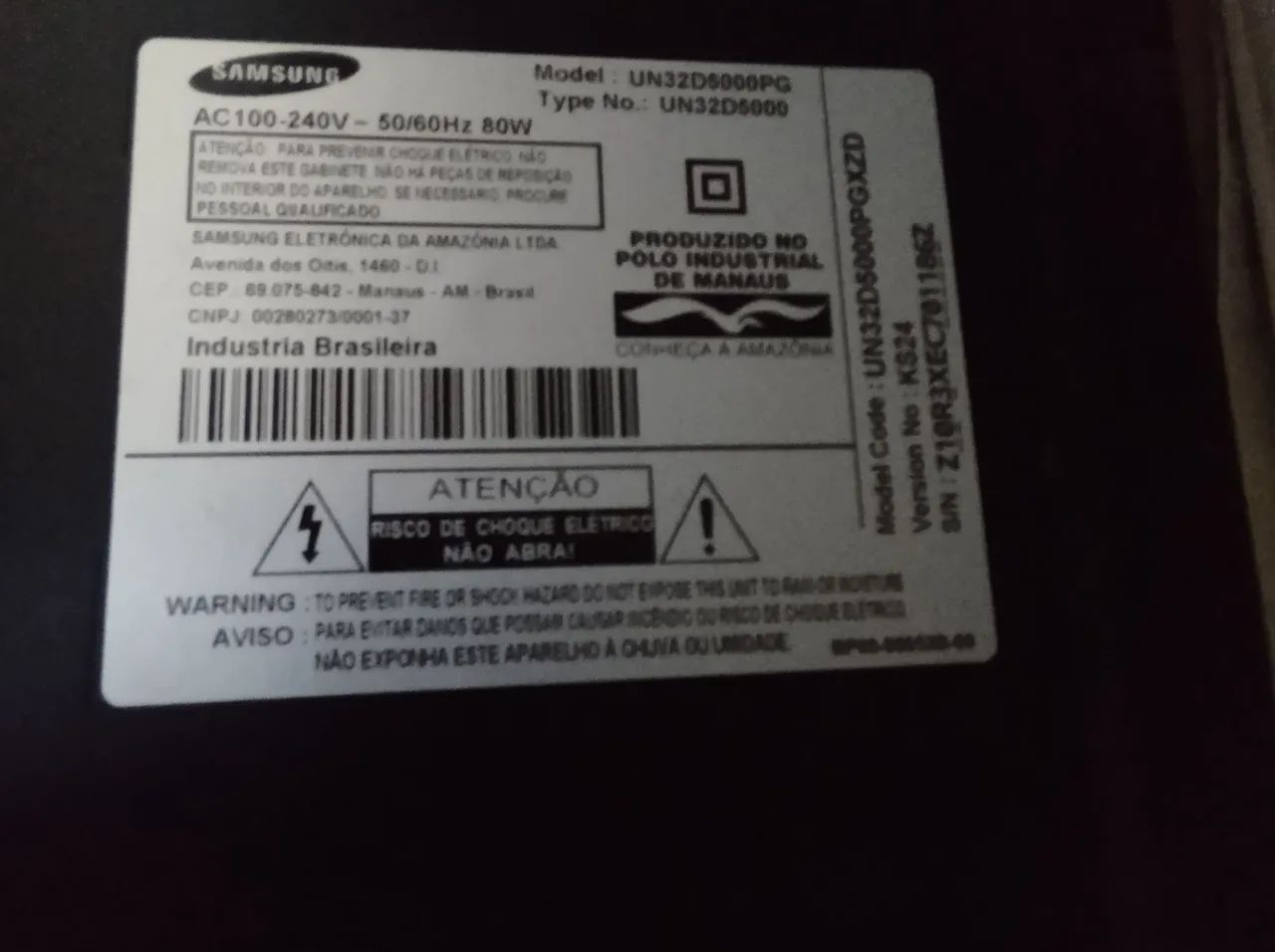 Tv Samsung 32 polegadas com defeito no display  - Foto 2