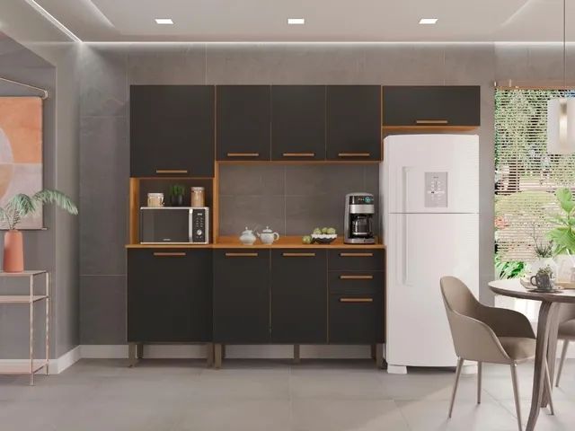 Cozinha Completa New  com Aéreo Triplo 4 peças l54 - Foto 2
