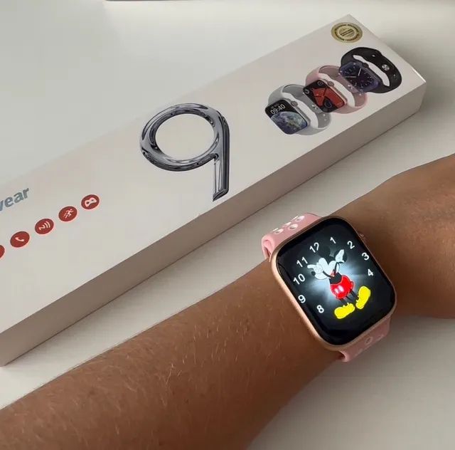 -Lançamento: Smartwatch série 9 atualizado, entrega grátis - Foto 3