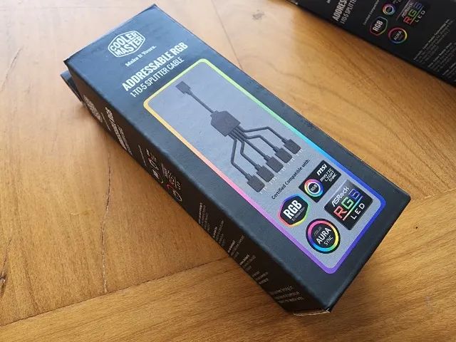 Extensor RGB 5-vias Cooler Master Hub / Cabo Splitter Led RGB 5v 3p - Foto 4