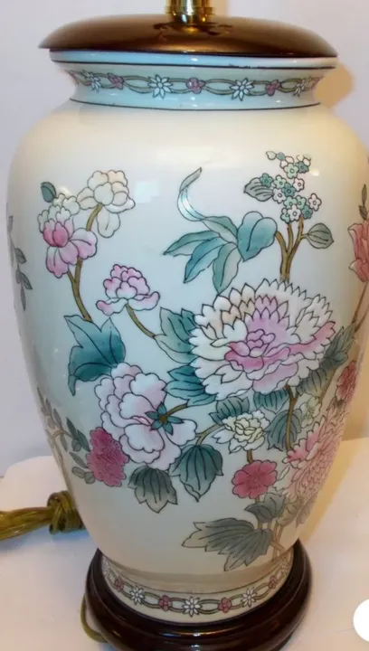 Abajur de cerâmica chinesa