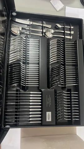 Conjunto faqueiro Inox brinox infinity 72 peças - novo na caixa