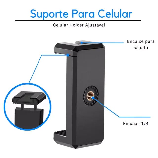 Kit Youtuber Vlog Live Ilumine, Grave e Conecte-se com Qualidade Profissional - Foto 4