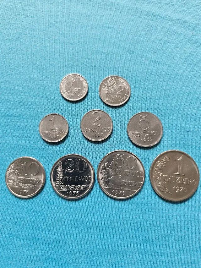 Moedas antigas centavos década 70 coleção excelentes - Foto 3