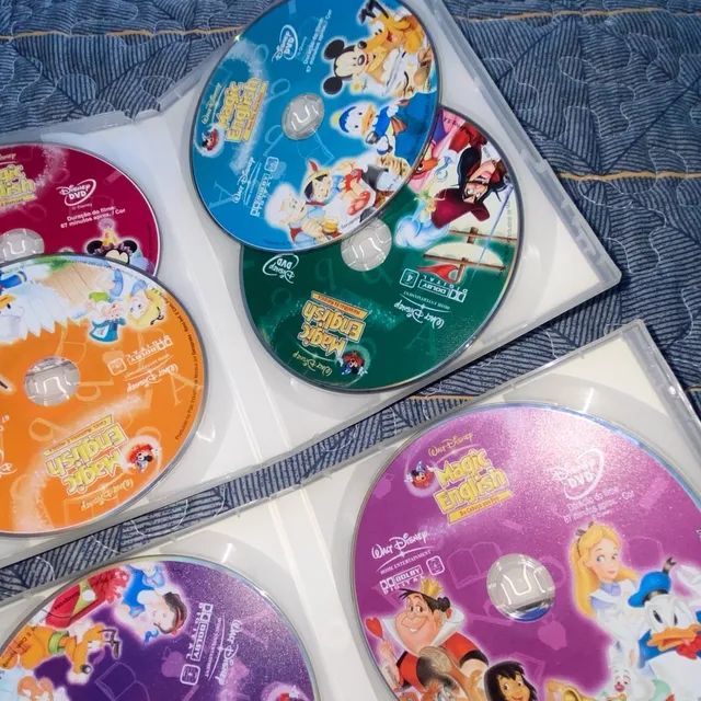Dvd Disney Magic English - Coleção Volumes 1 À 8 (8 Discos) - CDs