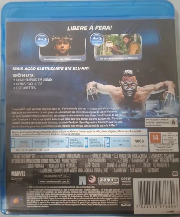 X-Men Origins: Wolverine - Blu-ray - Foto 2