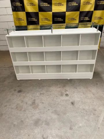 Ilha colmeia MDF Com vidro flutuante 100x170x40 - Foto 2