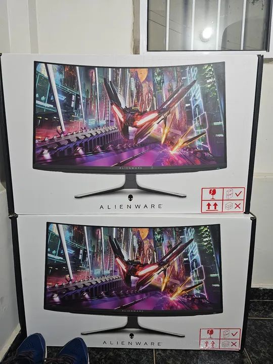 Monitor Gamer Alienware 32 4k QD OLED Aw3225qf Lacrado 