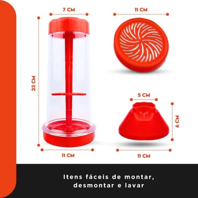 Tapioqueira Peneira Polvilhador - Armazena Tapioca Beiju Tapioca - BM-F1025 - Foto 4