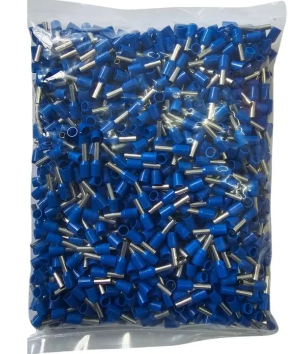 Terminais Elétricos 2,5mm² Azul - 100 Peças