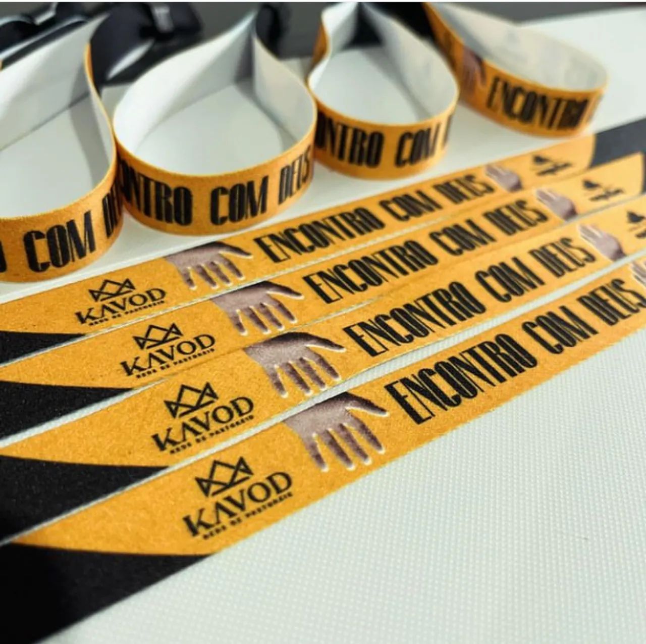 Pulseira de tecido evento com trava  - Foto 4
