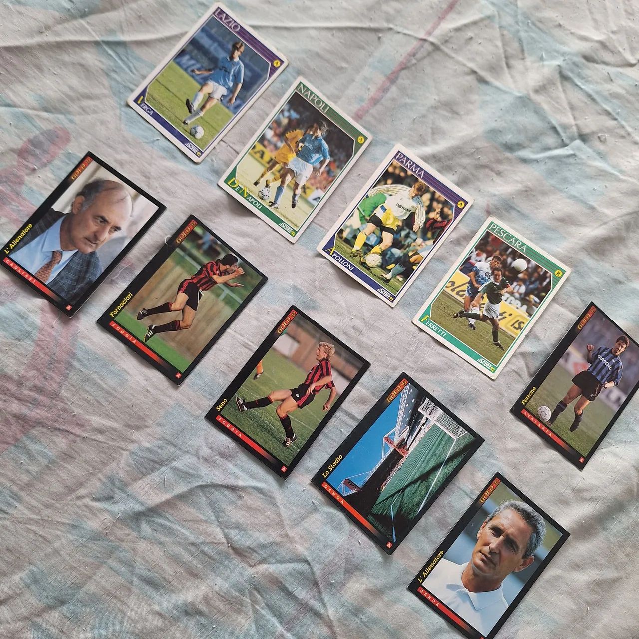 31 cards campeonato italiano de futebol - diversos anos década de 90