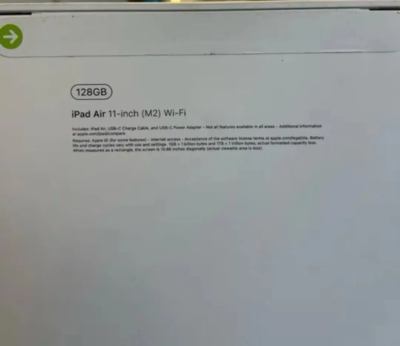 iPad Air 6 - 13´´ M2 128 GB novo lacrado AZUL - Foto 2