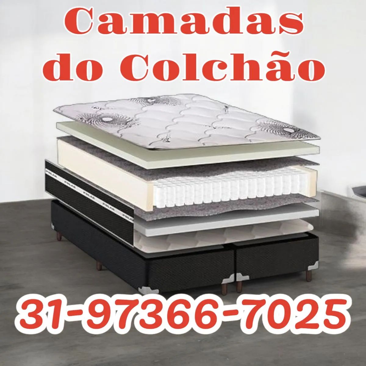 COLCHÃO SAFIRA + BASE CASAL + ENTREGA GRÁTIS  - Foto 2