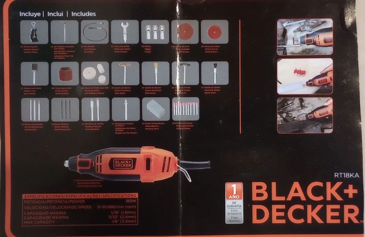 Micro-Retífica Black+Decker - Foto 3