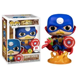 Funko Pop! Marvel Infinity Warps Supreme Soldier Walgreens Exclusive GITD
