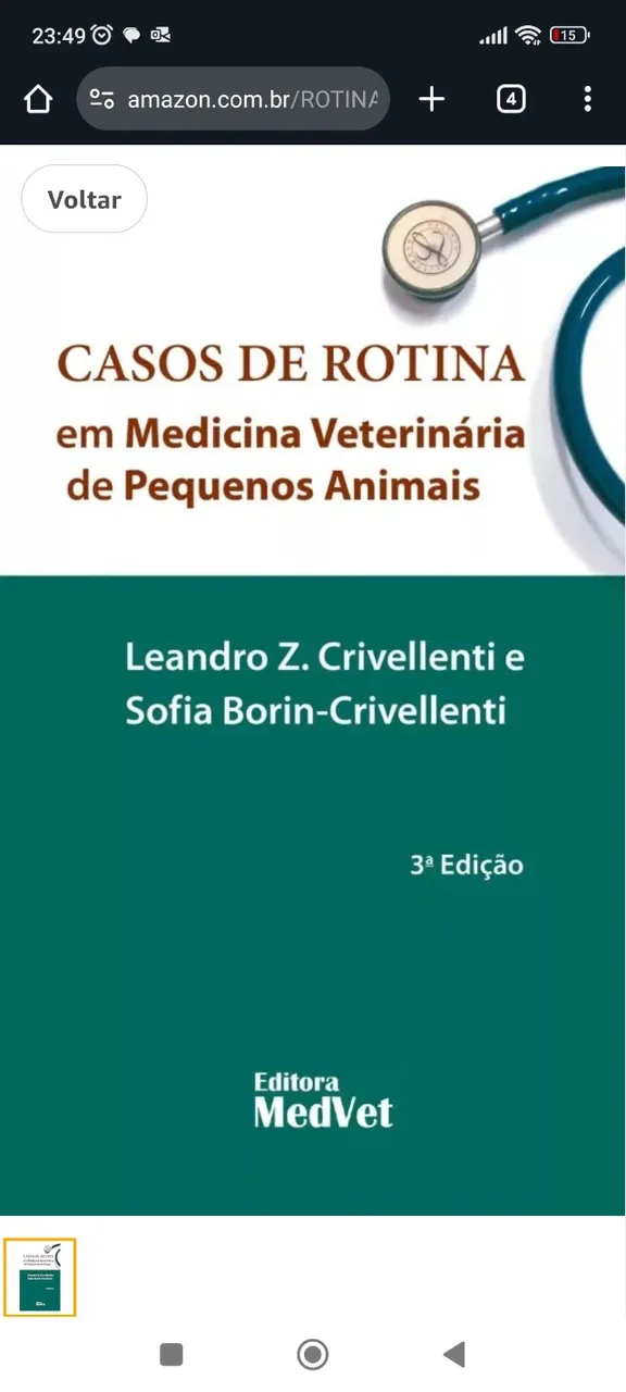 Livro caso de rotina veterinária impresso