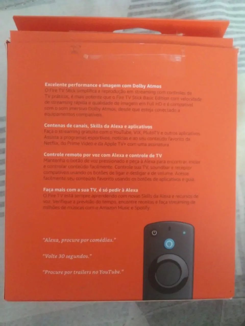 Tv Box Fire Stick 3 Geração Comandos Tv Por Voz Original (NOVO na caixa) - Foto 4