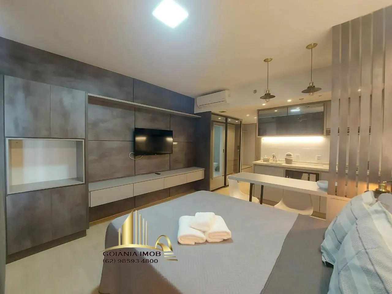 STUDIO/FLAT 28M, 1 SUÍTE, MOBILIADO, DECORADO, 1V, MARISTA.