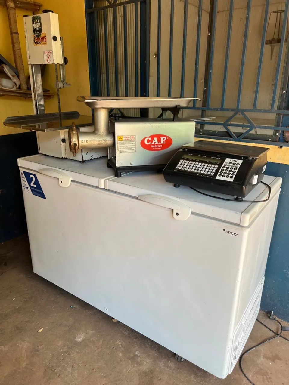 Conjunto de equipamentos para açougue 
