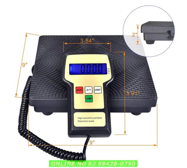 Balança Eletrônica Digital Ar Condicionado Até 100kg - Foto 5