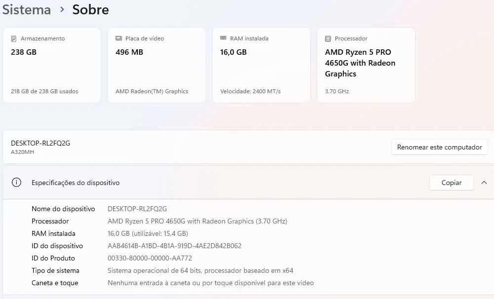 PC Gamer AMD Ryzen 5 Pro 4650G - Foto 3