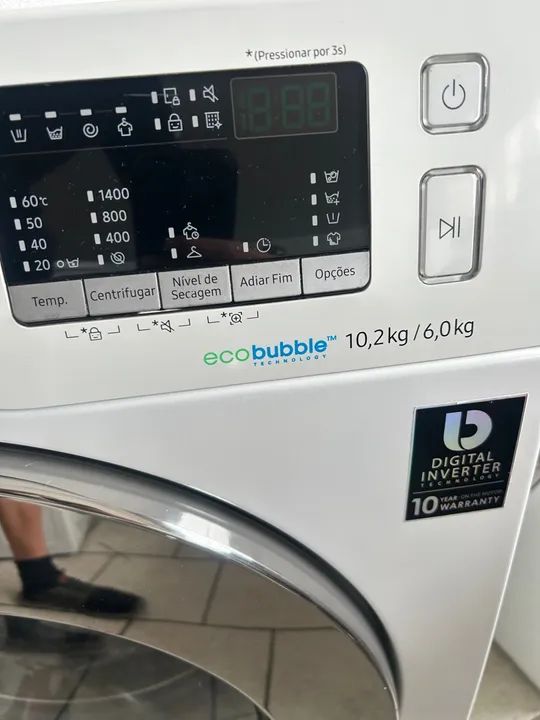 Lava e seca Samsung 10,2 kg inverter  - Foto 2