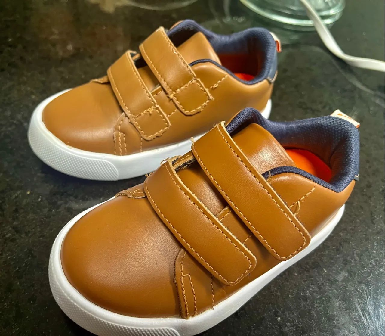 Tênis Infantil Marrom - Tamanho 23 - Foto 4