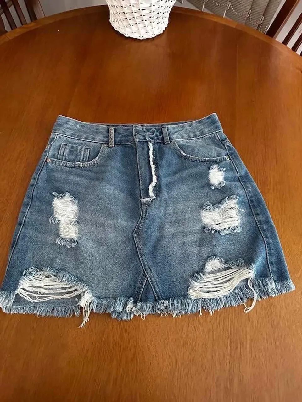 Saia jeans bluesteel Rener 
