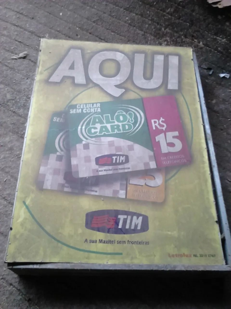 Caixa de Ferro para letreiro Luminoso