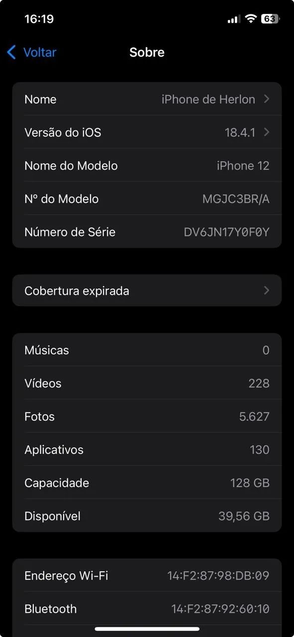 iPhone 12 branco 128gb 85% de bateria (Aceito Samsung) - Foto 5