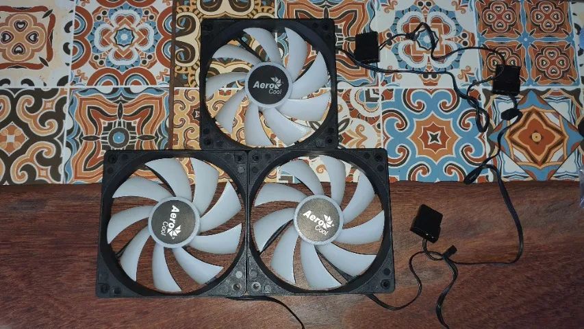 Kit 3 Fan Cooler 120mm Aerocool RGB
