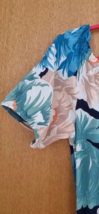 Vestido Floral Longo Off Shoulder - Foto 2