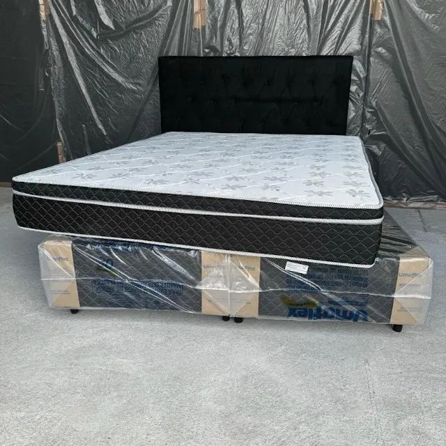 Cama Box Casal Queen+Colchão de Molas  - Foto 2