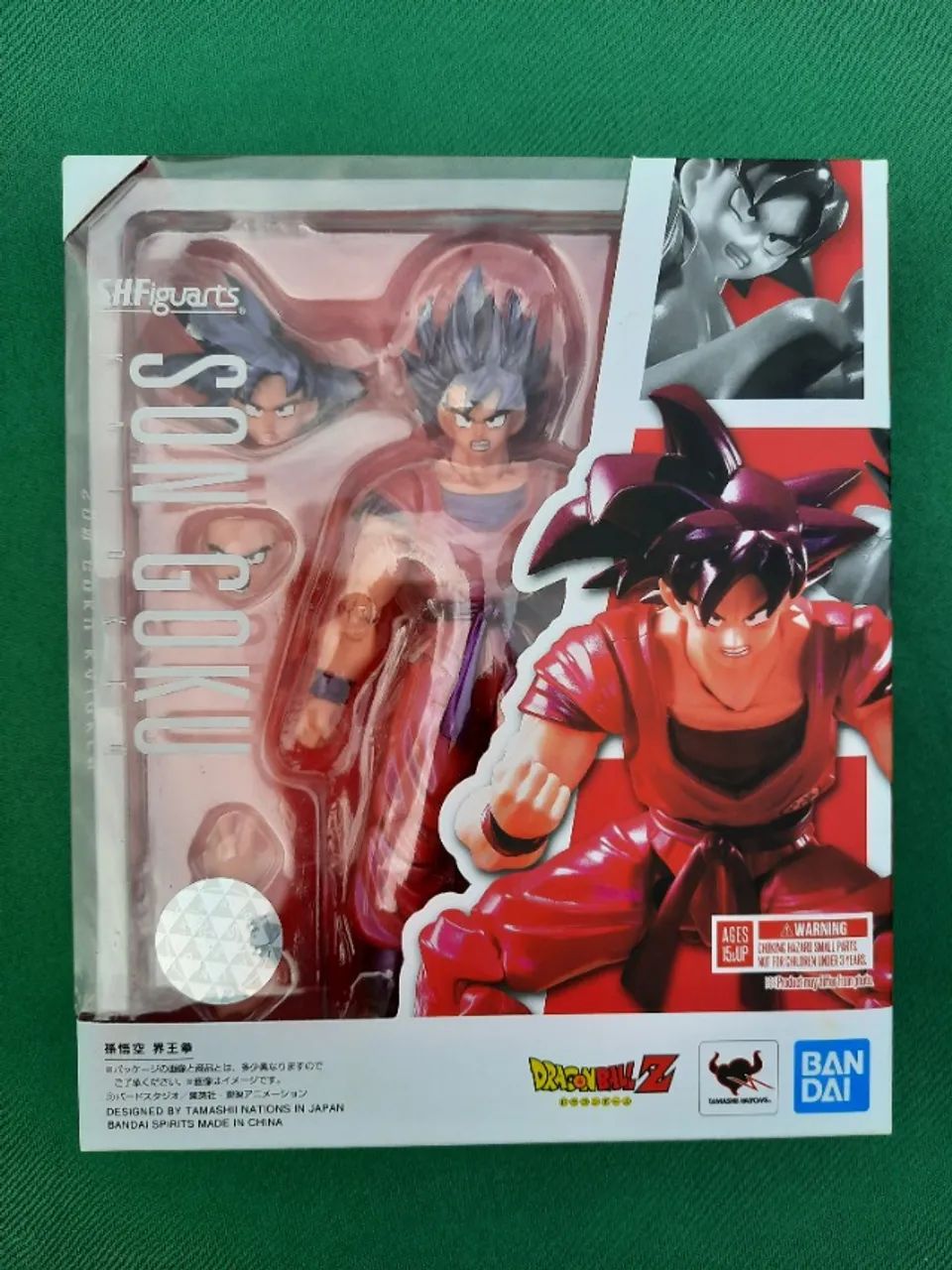Dragon Ball Z, Goku Kaioken, Lacrado, Bandai, SHFiguarts, completo, original, Top