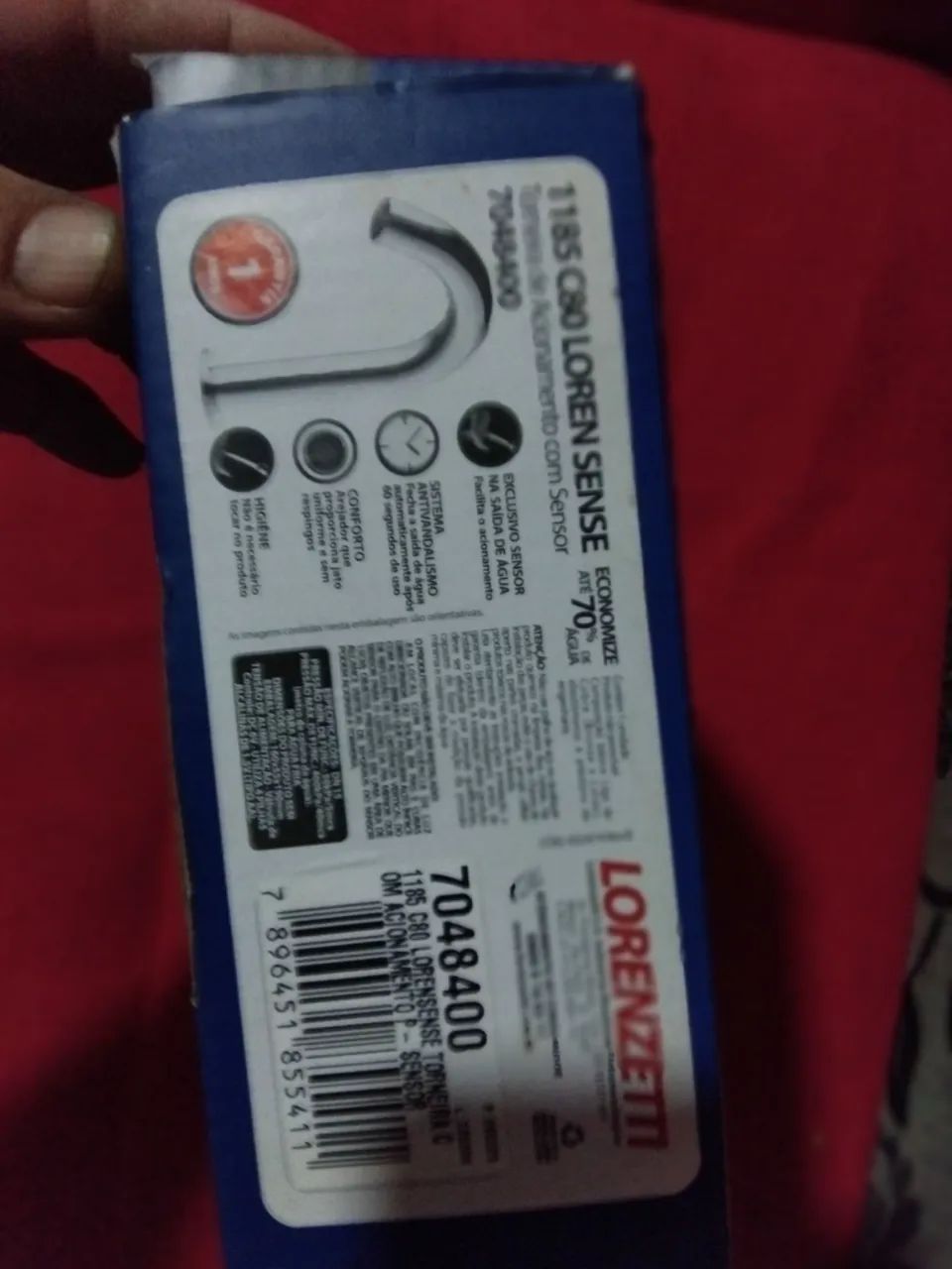 Torneira Lorenzetti C80 Loren Sense com Sensor