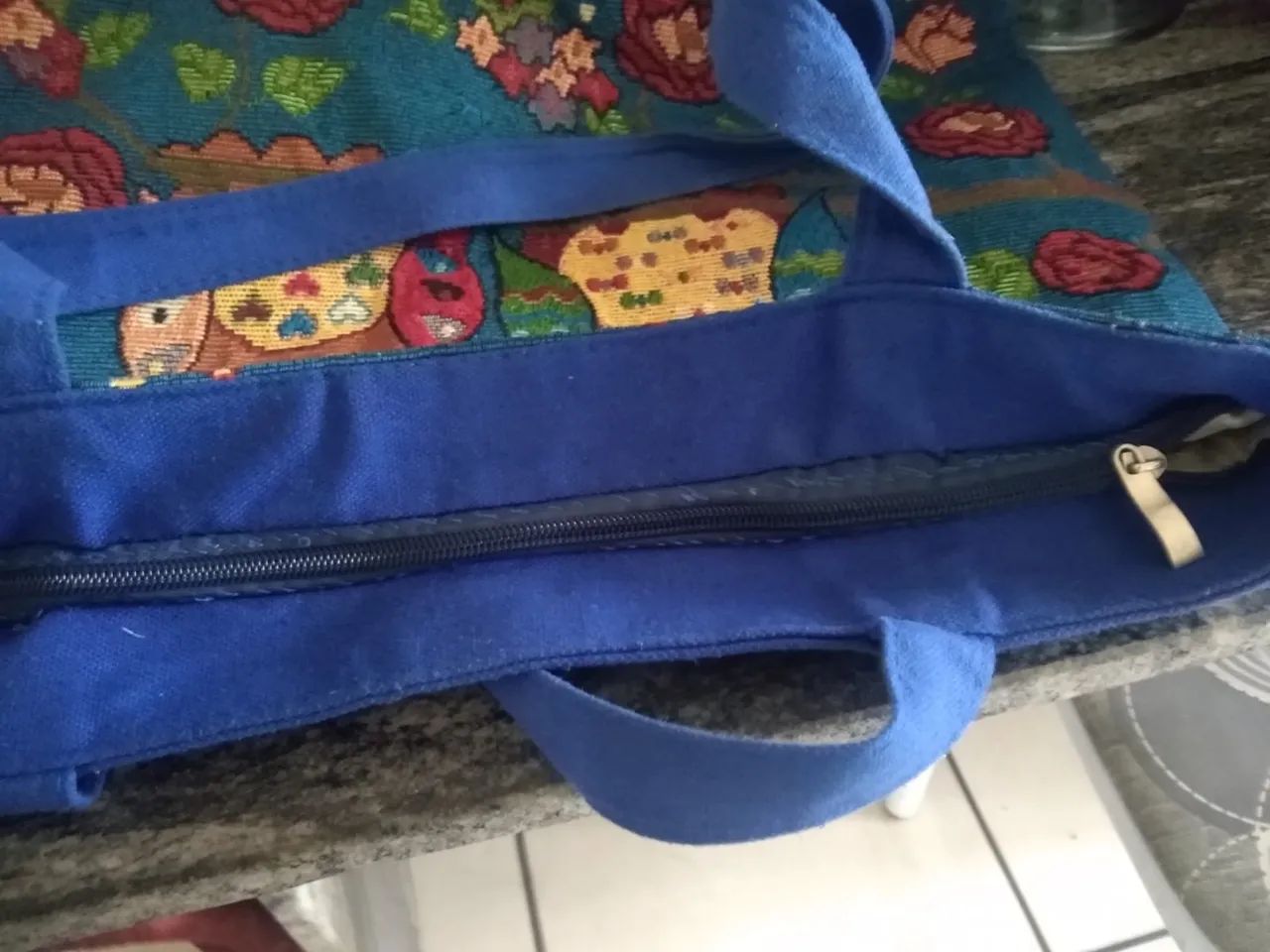Bolsa grande com fecho - Foto 3