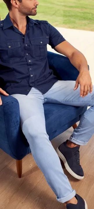 Calça Jeans  masculina American fit Latreille  - Foto 2